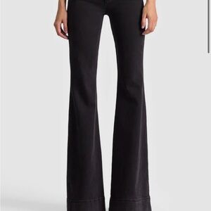 Alice + Olivia Black Flared Women's Jeans